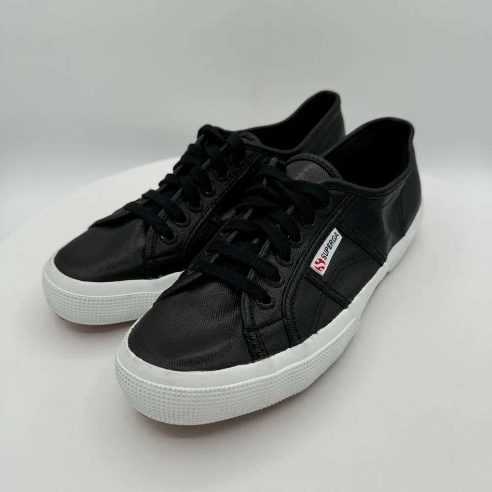 SUPERGA‎ Black Canvas Unisex Sneakers EU 39 New